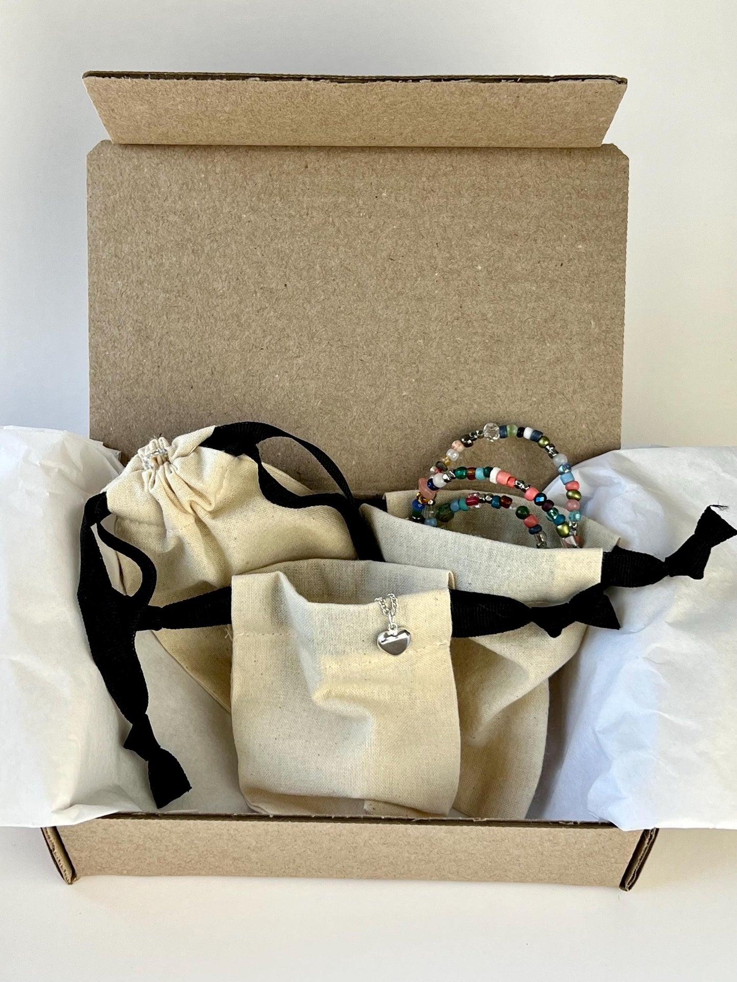 Hand Knotted Beaded Choker Necklace Sterling Silver Magnetic Closure Clasp Minimalist Boho Style Jewelry