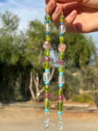 Aquamarine & Glass Bead Necklace