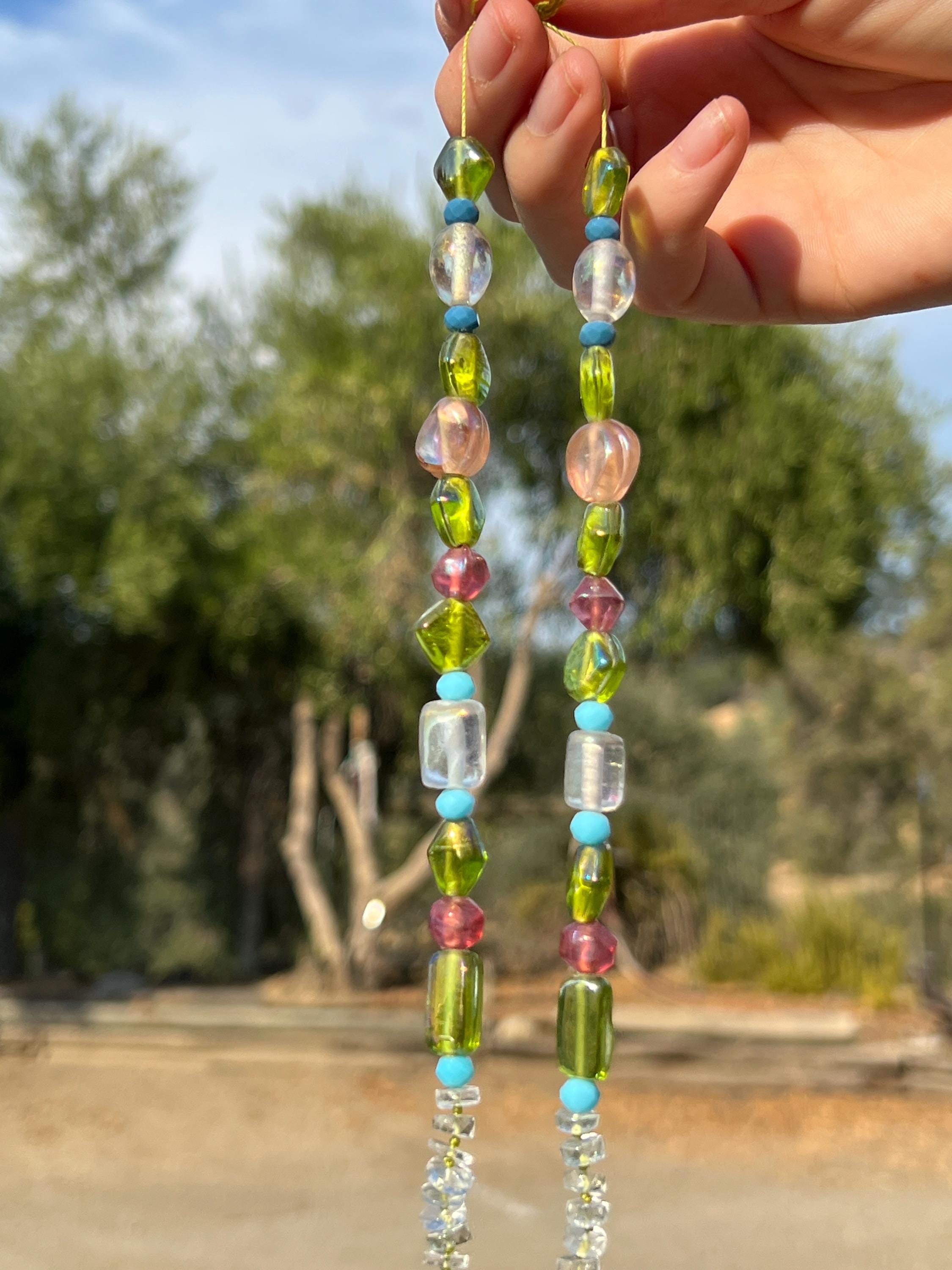 Aquamarine & Glass Bead Necklace