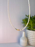 Sunstone & Seed Bead Choker