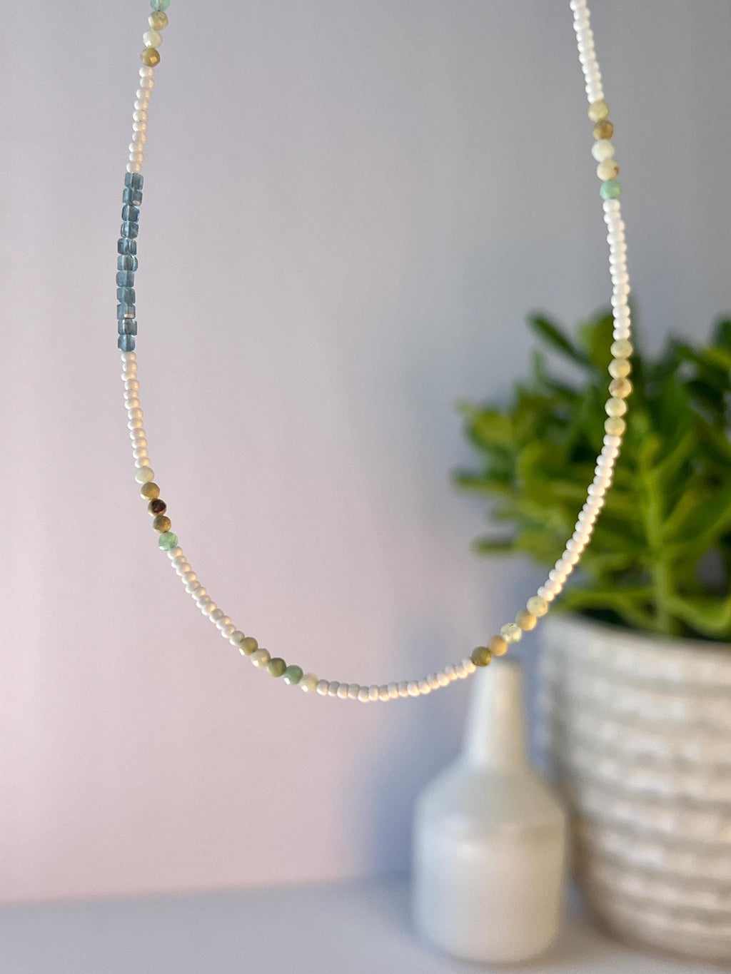 Gemstone & Seed Bead Choker