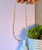 Citrine Gemstone Necklace, Sterling Silver Magnetic Closure, Accessible Jewelry