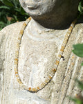 Citrine Gemstone Necklace, Sterling Silver Magnetic Closure, Accessible Jewelry