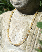 Citrine Gemstone Necklace, Sterling Silver Magnetic Closure, Accessible Jewelry