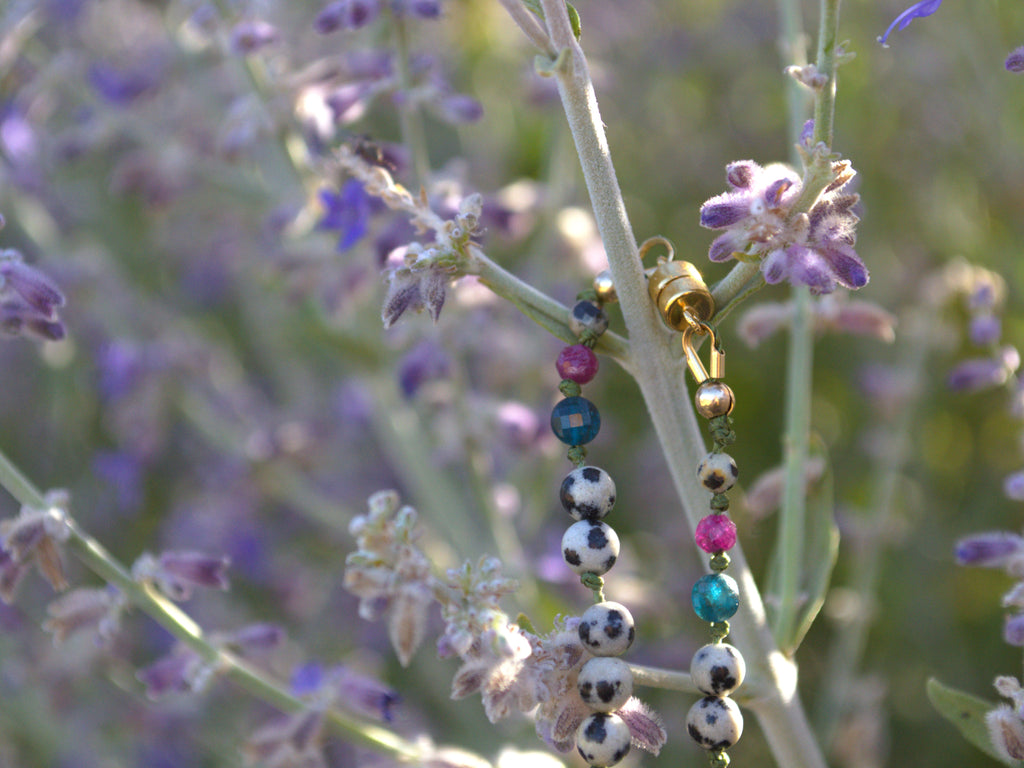 Dalmatian Jasper Gemstone Bracelet