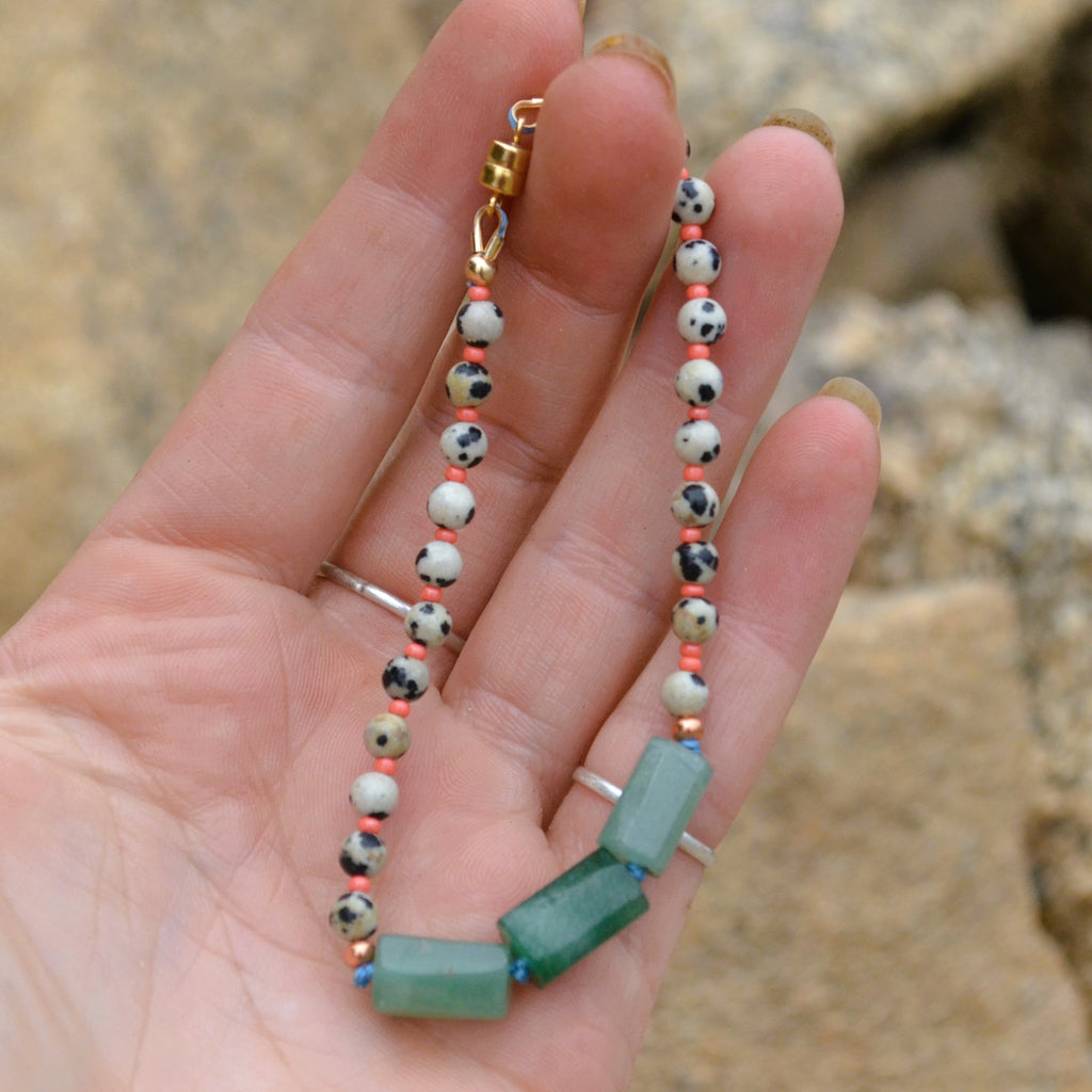 Aventurine & Dalmatian Jasper Bracelet