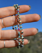 Dalmatian Jasper & Green Aventurine Choker