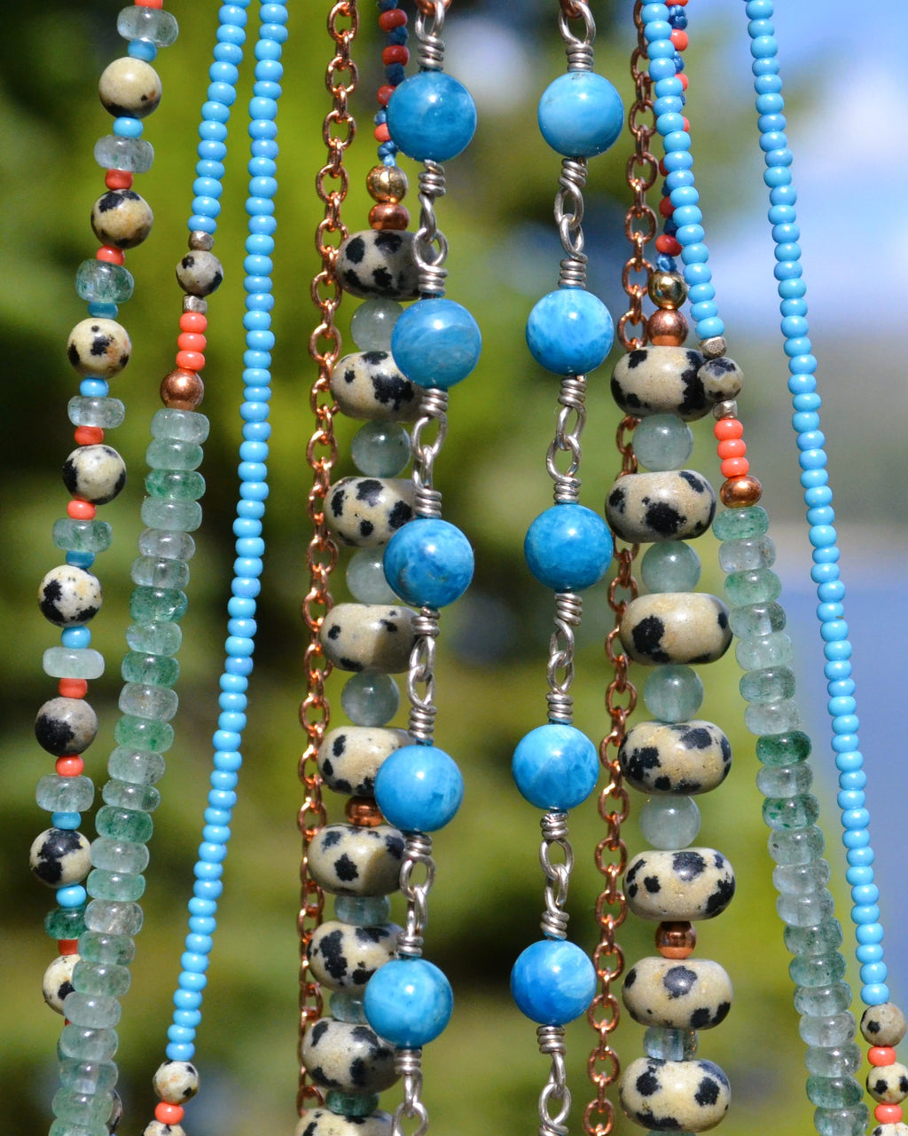 Apatite & Sterling Silver Necklace
