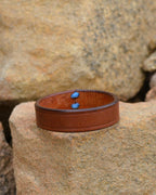 Reclaimed Leather & Nylon Cuff Bracelet