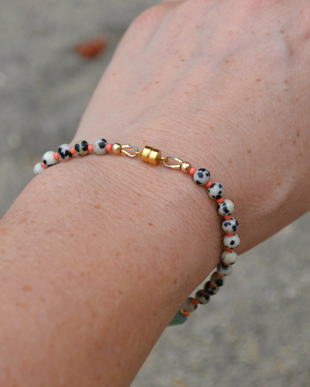 Aventurine & Dalmatian Jasper Bracelet