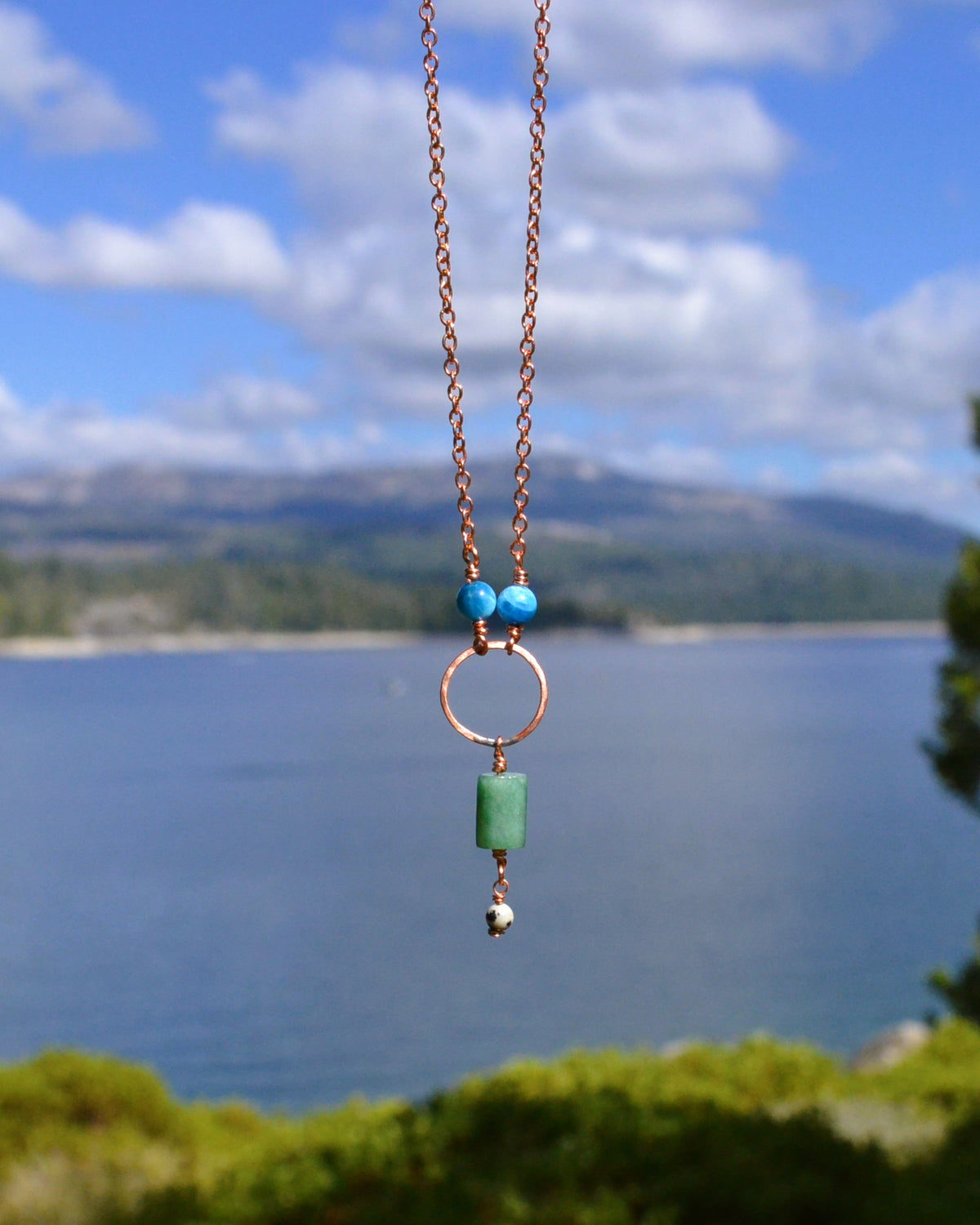 Aventurine, Apatite, & Copper Necklace