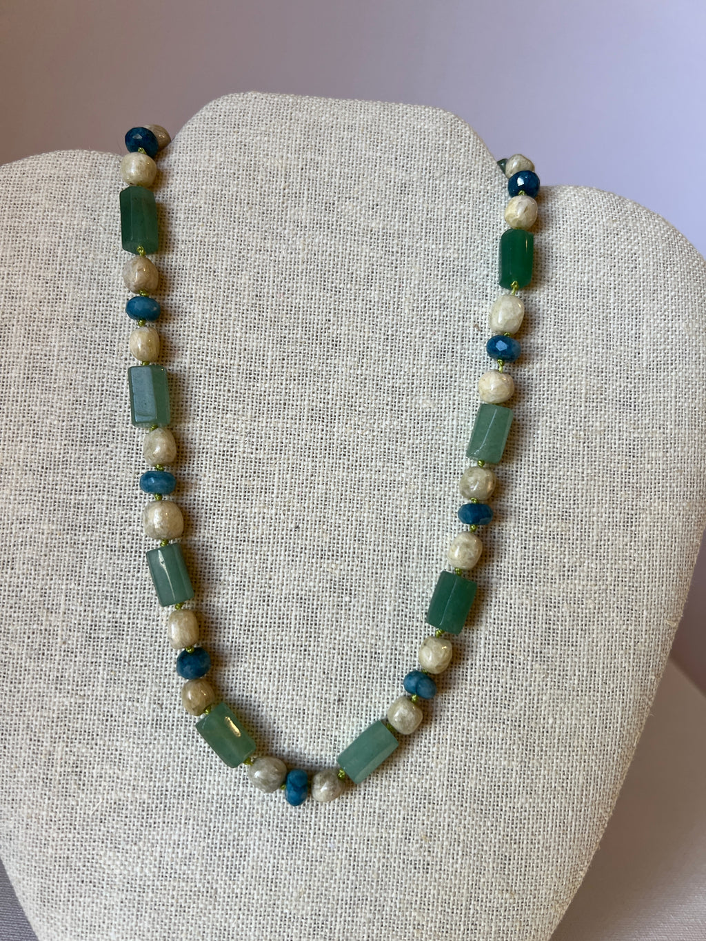 Hand Knotted Gemstone Necklace