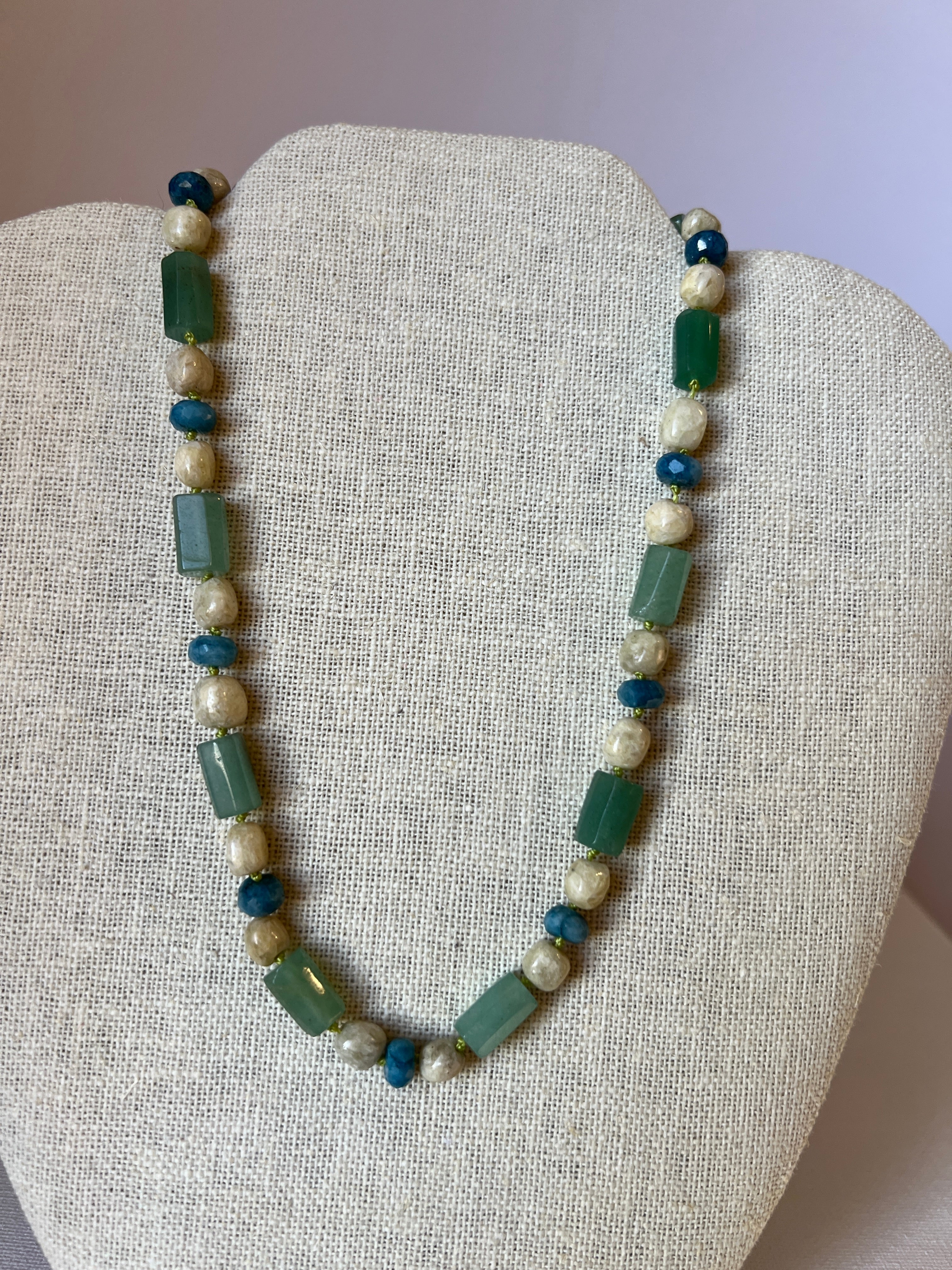 Hand Knotted Gemstone Necklace