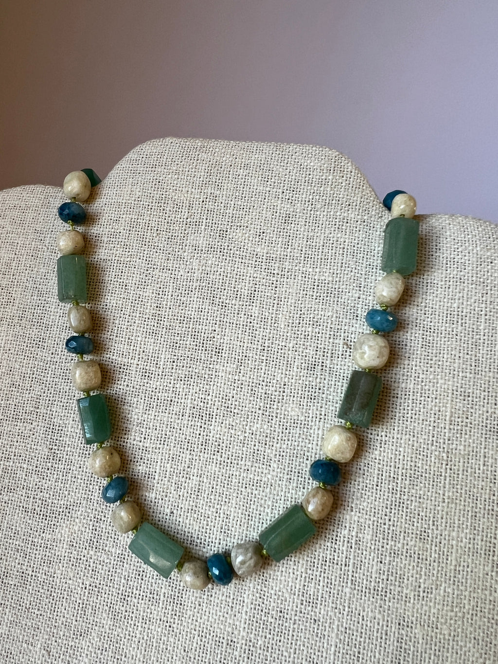 Hand Knotted Gemstone Necklace