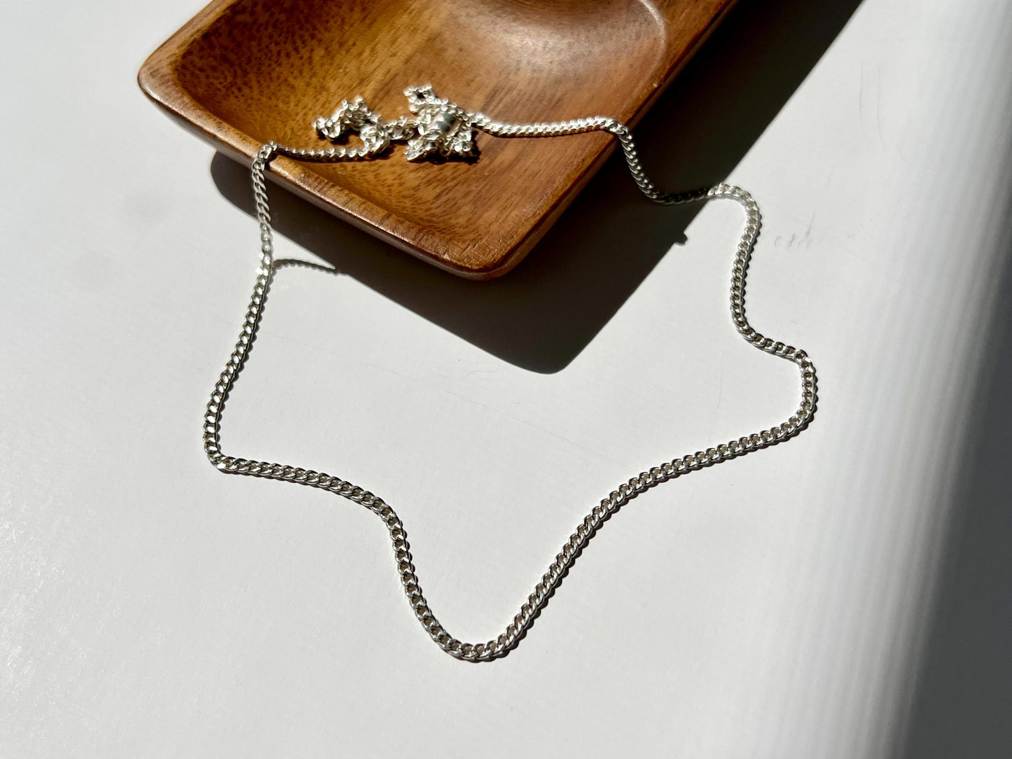 Sterling Silver Cuban Curb Chain Necklace 1.9mm Minimalist Magnetic Clasp