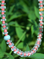 Aquamarine & Seed Bead Necklace