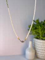 Sunstone & Seed Bead Choker