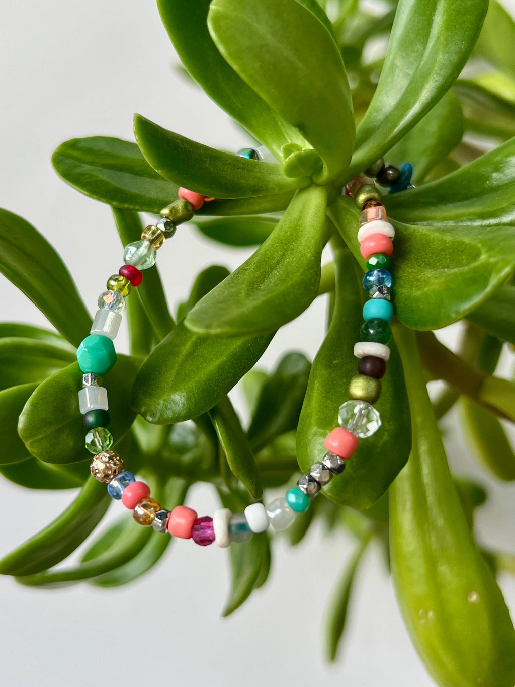 Multi Color Beaded Necklace