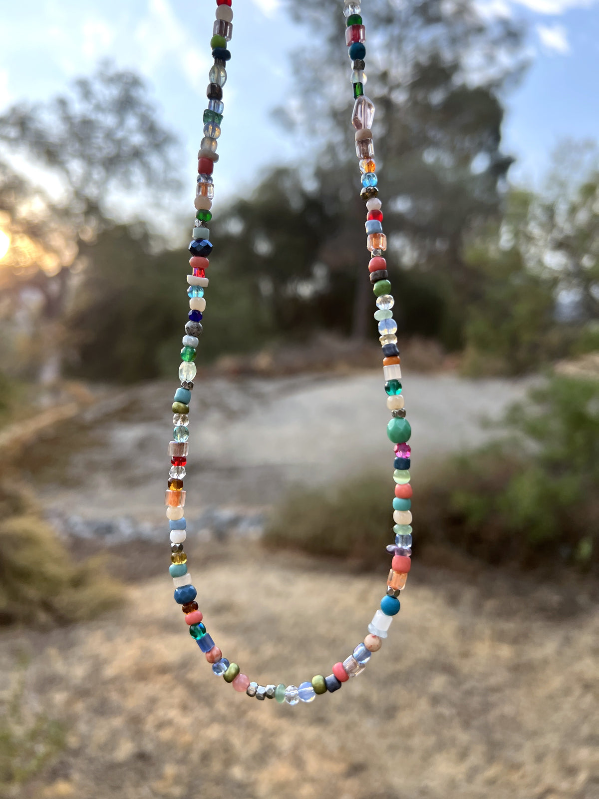 Multi Color Beaded Necklace