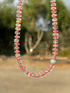 Aquamarine & Seed Bead Necklace