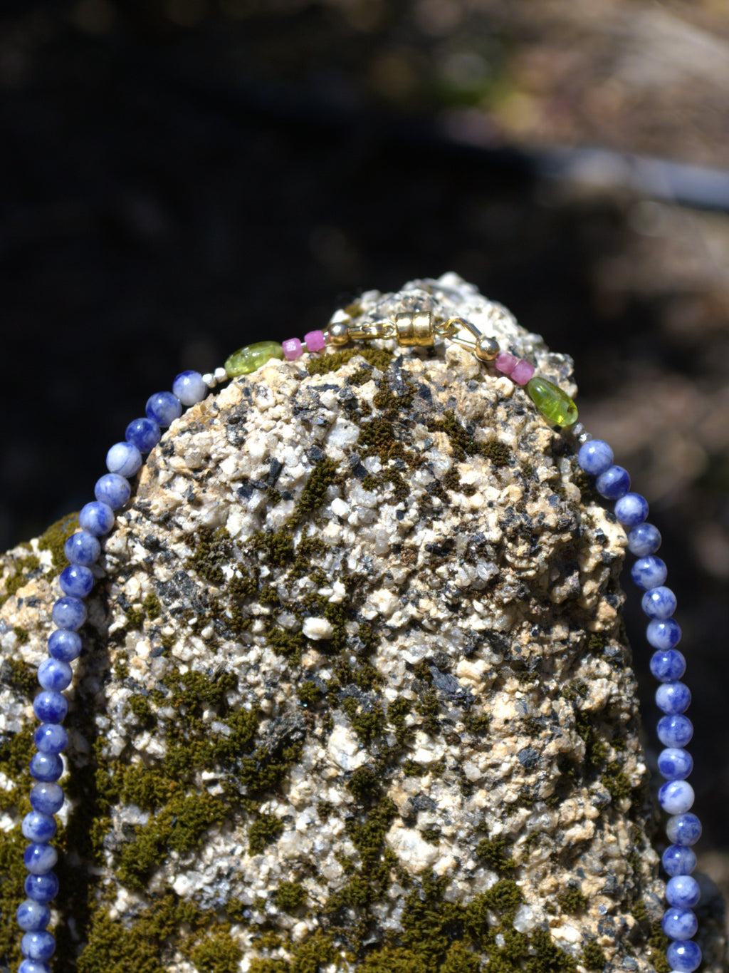 Denim Lapis Necklace