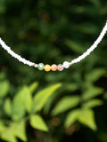 Sunstone & Seed Bead Choker